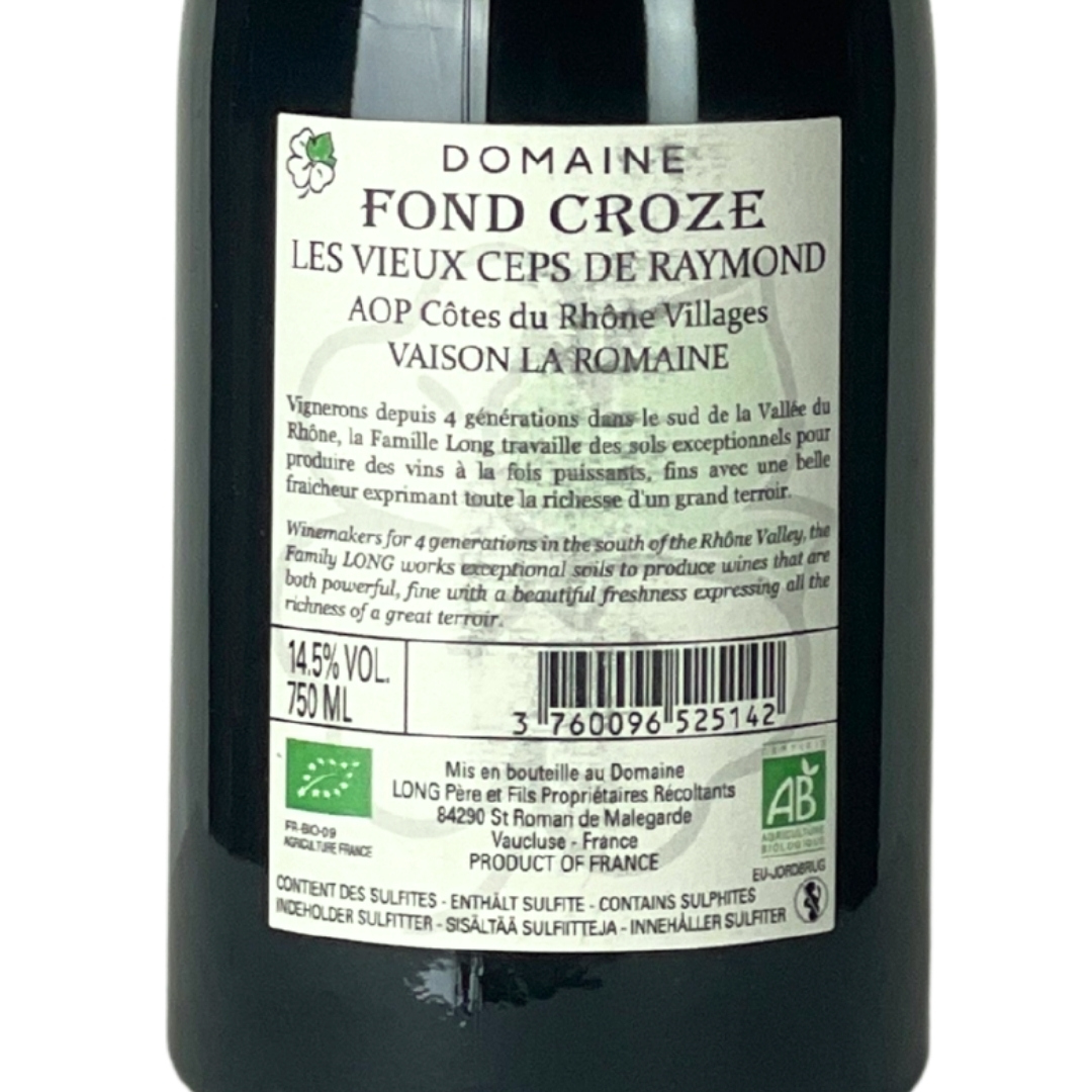 DOMAINE FOND CROZE <p>Les Vieux Ceps de Raymond 2023 </p> - Image 3