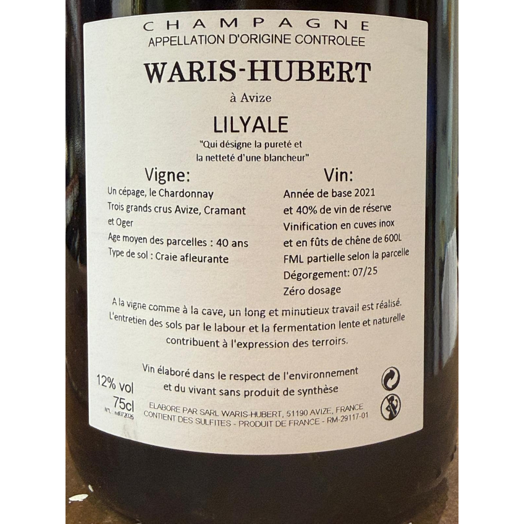 WARIS HUBERT<p> Lilyale Blanc de Blancs Brut Nature</p> - Image 3