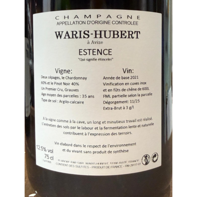 WARIS HUBERT<p> Estence Extra Brut</p> - Image 3