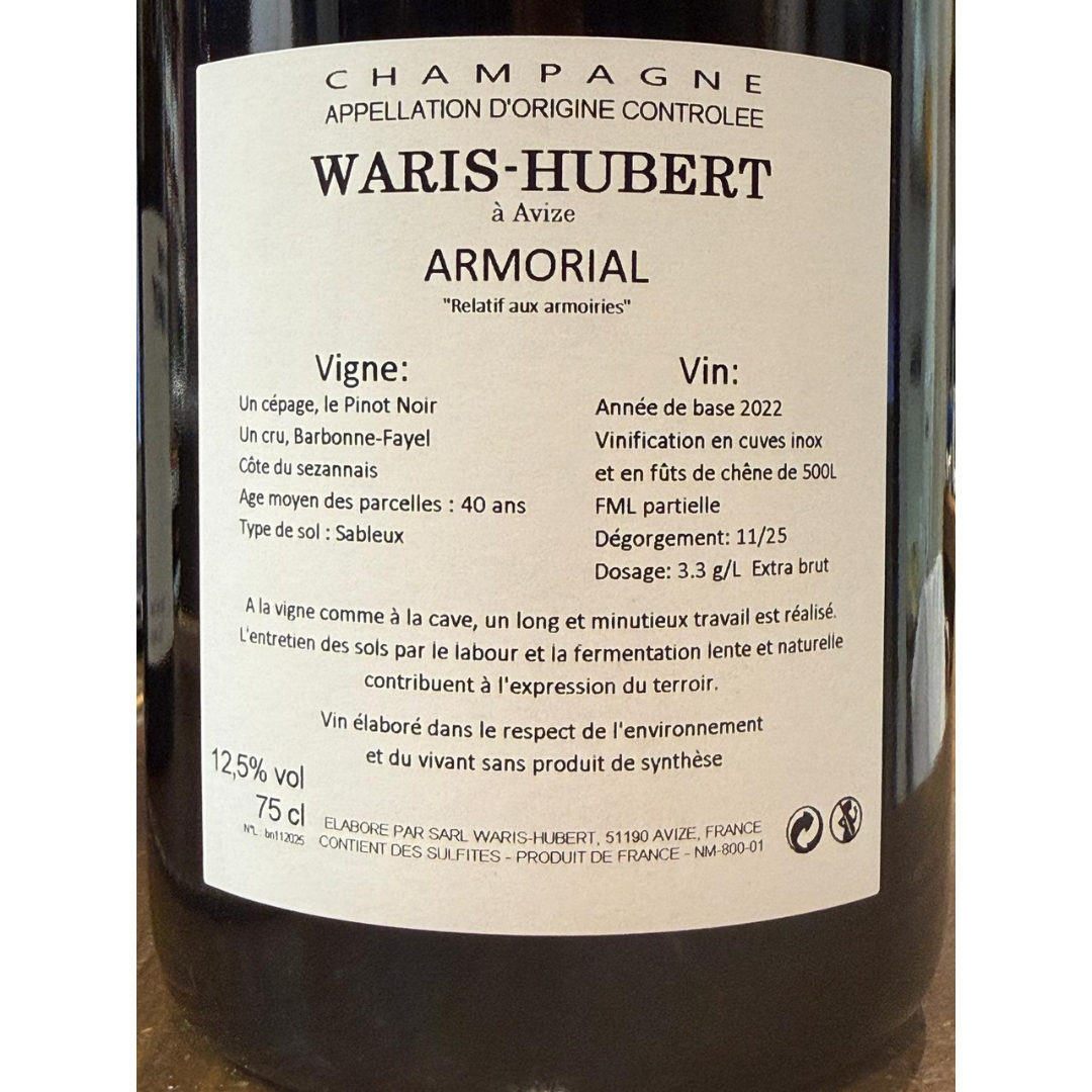 WARIS HUBERT<p> Armorial Blanc de noirs Extra Brut </p> - Image 3